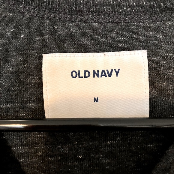 Heathered, dark gray, Old Navy sweatshirt. - Picture 2 of 2